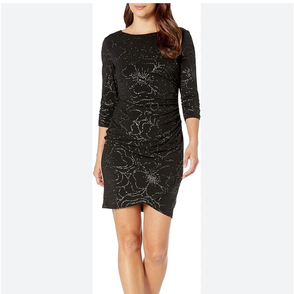 Jessica Howard Womens Missy Sheath Dress in Black New With Tags Size 6